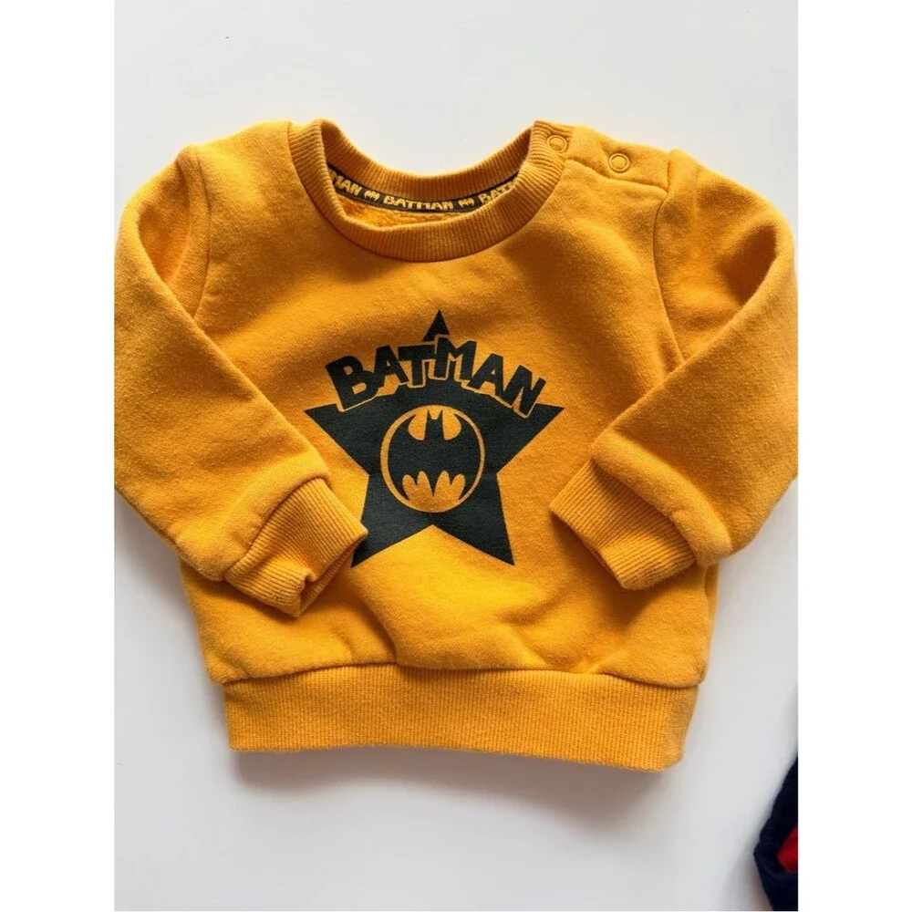 Baby Boy Designer Bundle Batman Sweatshirt Gap Bodysuit 3-6M